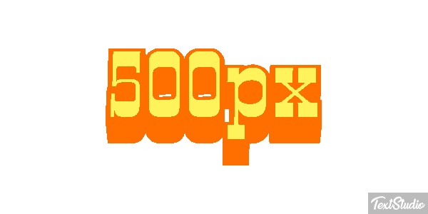 500px Efecto de texto