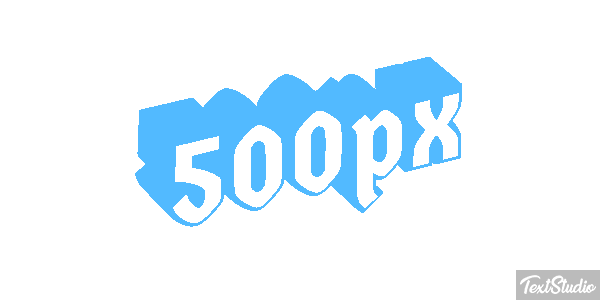 500px Efecto de texto
