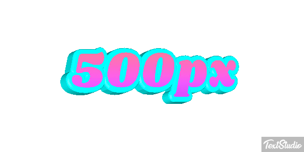 500px Efecto de texto