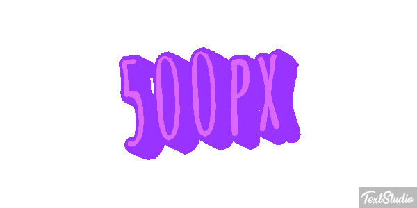 500px Efecto de texto