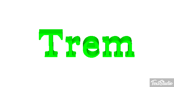Trem Efeito do texto