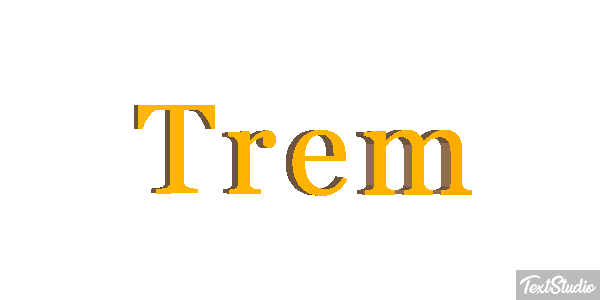 Trem Efeito do texto