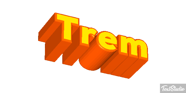 Trem Efeito do texto