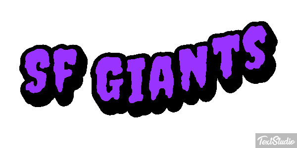 Sf Giants Efeito do texto