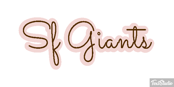 Sf Giants Efeito do texto