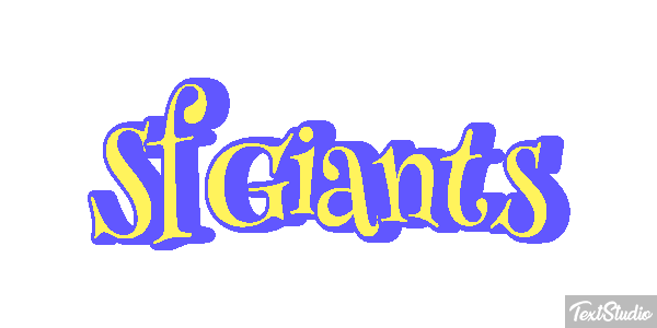 Sf Giants Efeito do texto