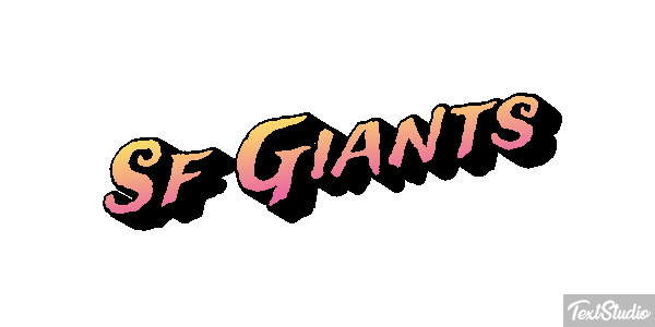 Sf Giants Efeito do texto