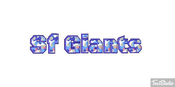 Sf Giants Efeito do texto