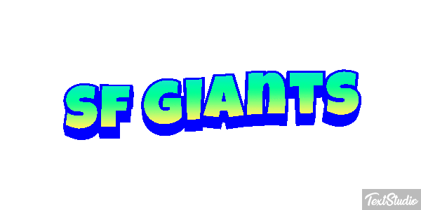 Sf Giants Efeito do texto