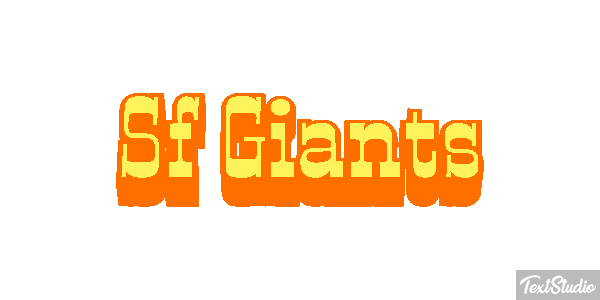 Sf Giants Efeito do texto