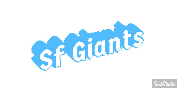 Sf Giants Efeito do texto