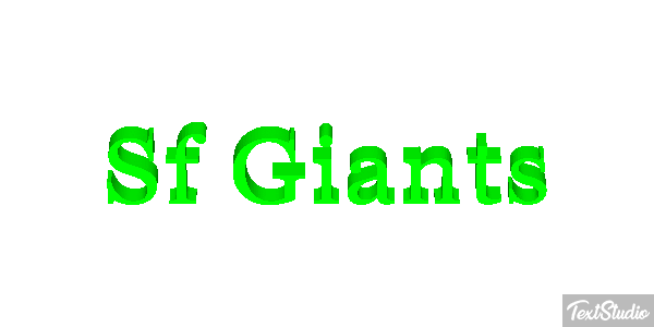 Sf Giants Efeito do texto