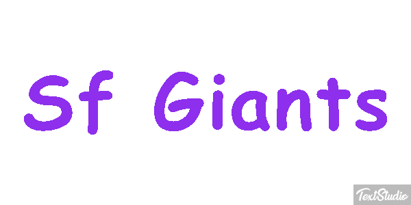 Sf Giants Efeito do texto