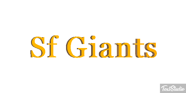 Sf Giants Efeito do texto