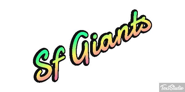 Sf Giants Efeito do texto