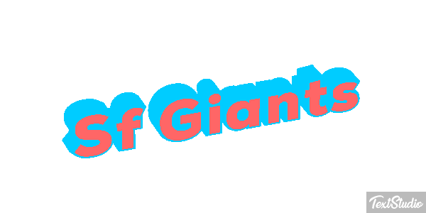 Sf Giants Efeito do texto