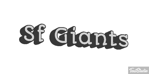 Sf Giants Efeito do texto