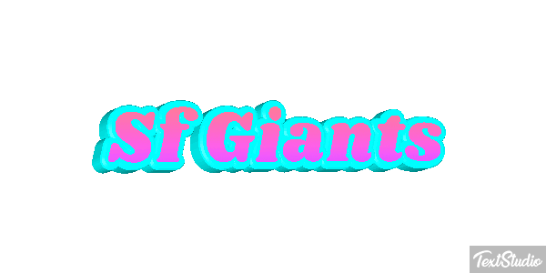 Sf Giants Efeito do texto