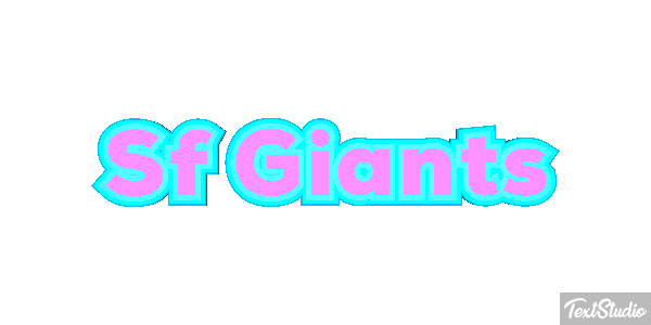 Sf Giants Efeito do texto