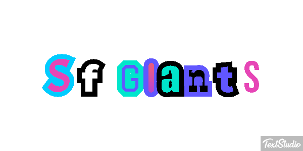 Sf Giants Efeito do texto