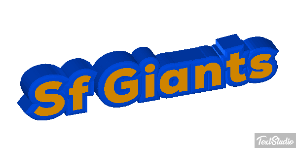 Sf Giants Efeito do texto