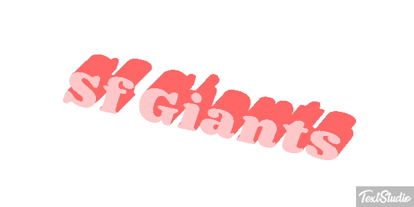 Sf Giants Efeito do texto