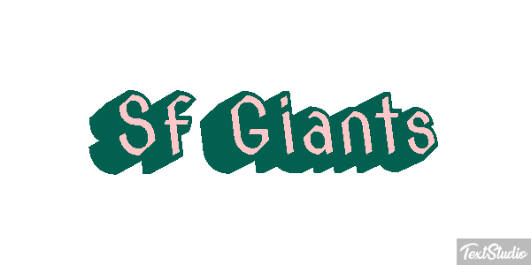 Sf Giants Efeito do texto