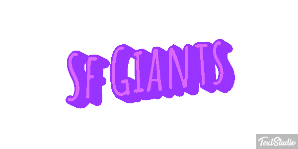 Sf Giants Efeito do texto