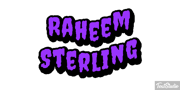Raheem Sterling Text effect