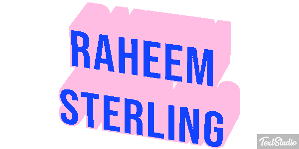 Raheem Sterling Text effect