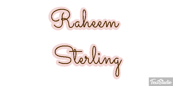 Raheem Sterling Text effect