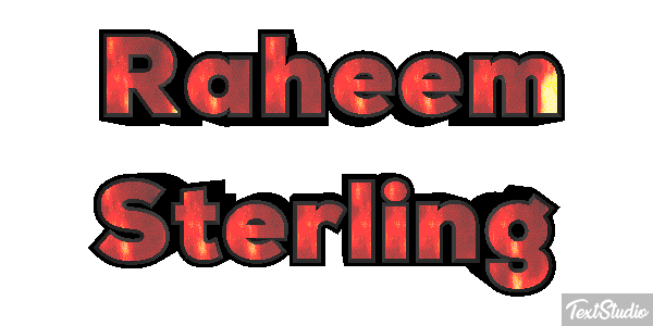 Raheem Sterling Text effect