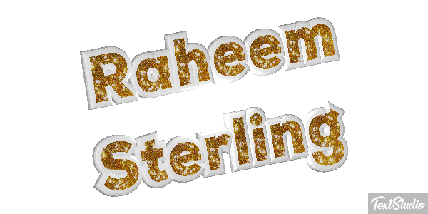 Raheem Sterling Text effect