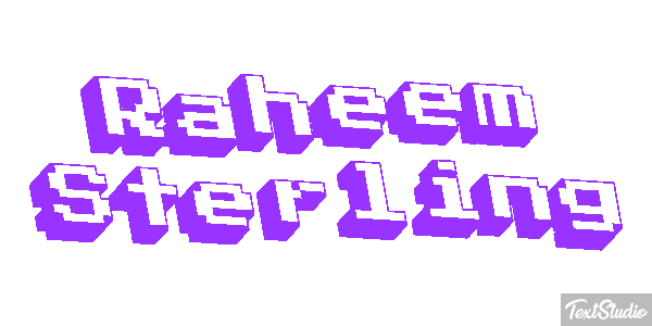 Raheem Sterling Text effect