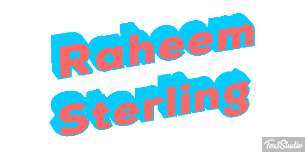 Raheem Sterling Text effect