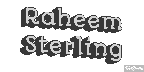 Raheem Sterling Text effect