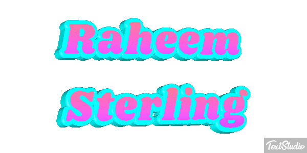 Raheem Sterling Text effect