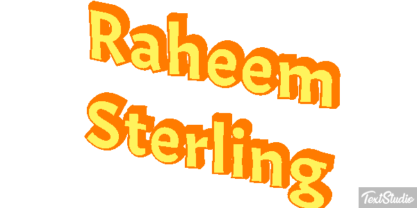 Raheem Sterling Text effect
