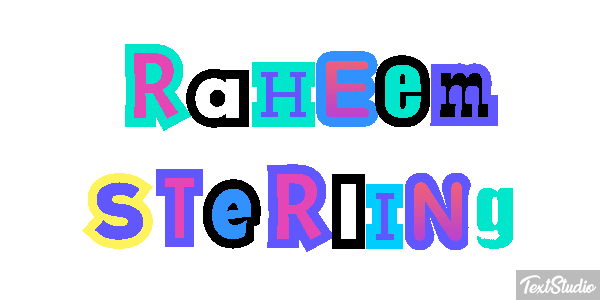 Raheem Sterling Text effect
