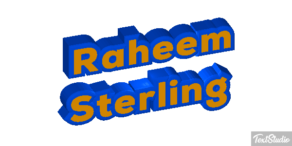 Raheem Sterling Text effect