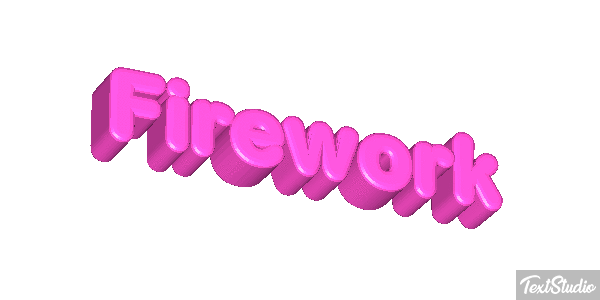 Firework Metin efekti