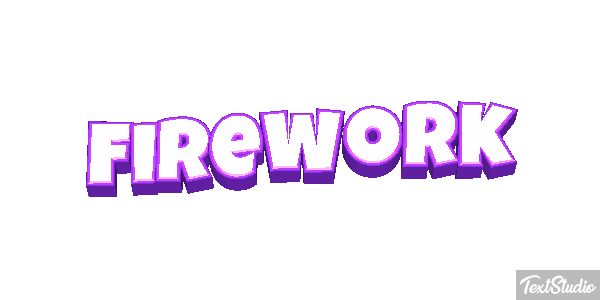Firework Metin efekti