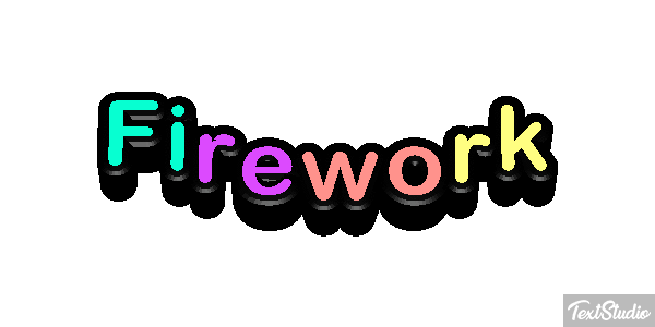 Firework Metin efekti
