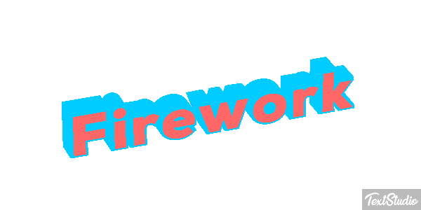 Firework Metin efekti