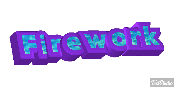 Firework Metin efekti
