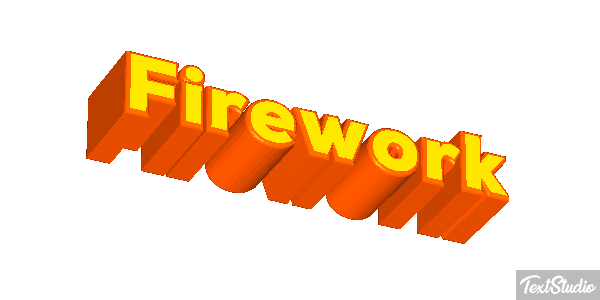 Firework Metin efekti