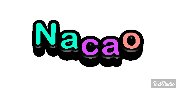 Nação Text effect