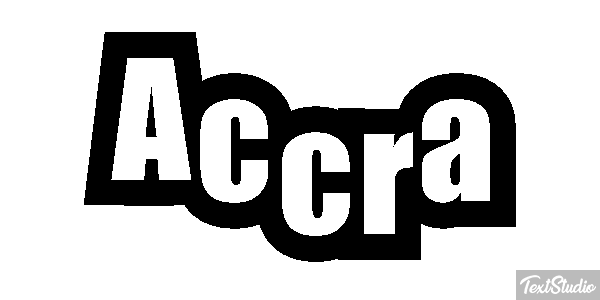 Accra Efecto de texto