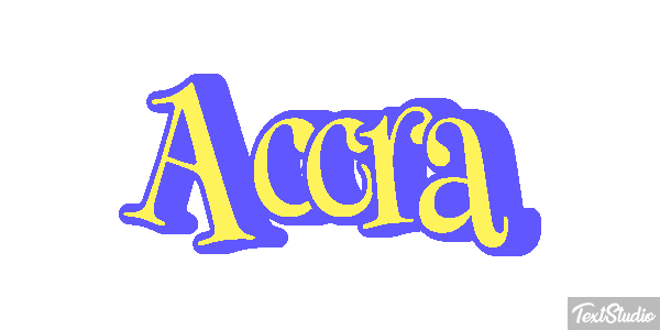 Accra Efecto de texto