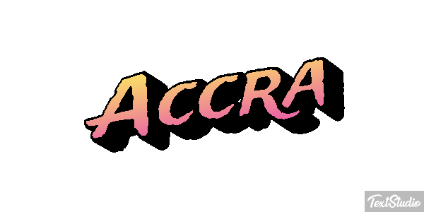 Accra Efecto de texto